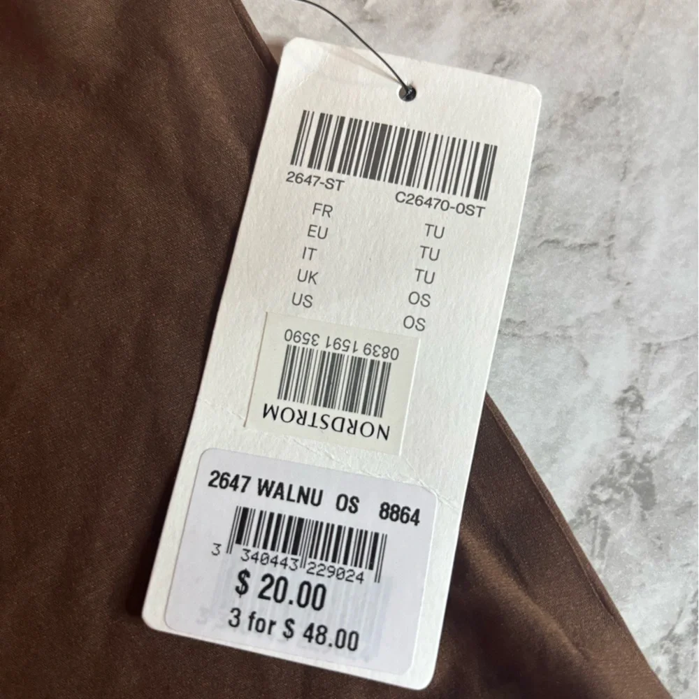 NWT CHANTELLE Softstretch Chocolate Brown Women's high waist briefs ONE SIZE - Picture 2 of 5